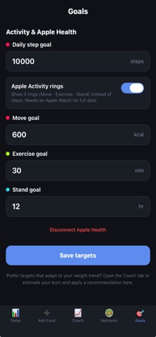 MacroOne: Calorie Counter iPhone screenshot
