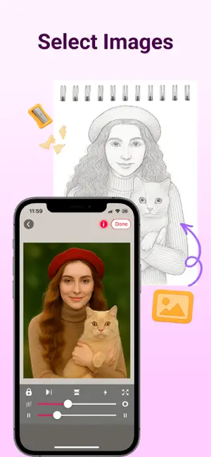 Sketch Anime: AR Trace & Draw iPhone screenshot 4