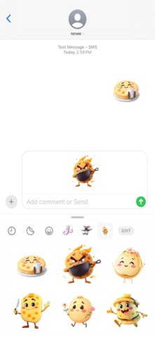 翻转煎饼贴纸 screenshot