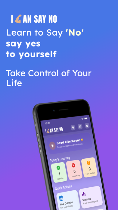 I Can Say No: Thrive Journal app screenshot