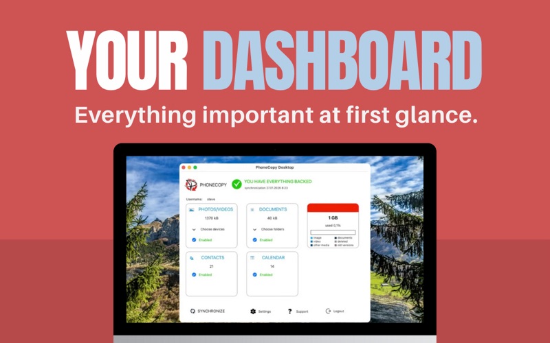 Screenshot #1 pour PhoneCopy Desktop