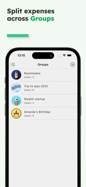 Wesplit - IOU expense tracker screenshot 1