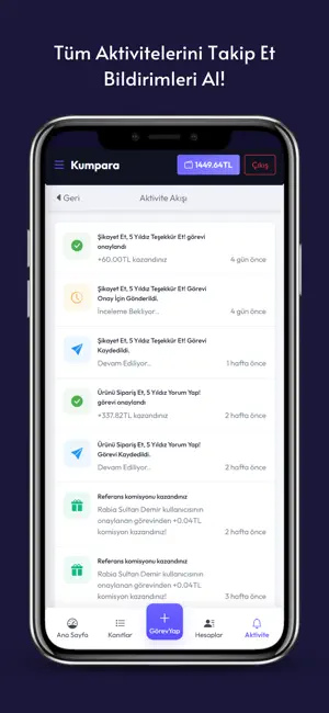 Kumpara:Görev Yap,Kazan! iPhone screenshot 5