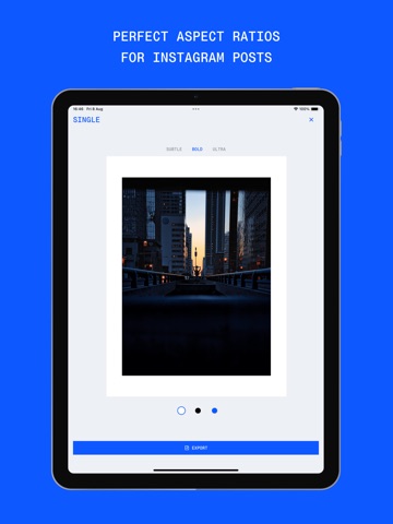 Bordr – Photo Portfolio iPad screenshot