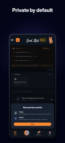 Just List: Lists & Reminders Screenshot 8 of 8