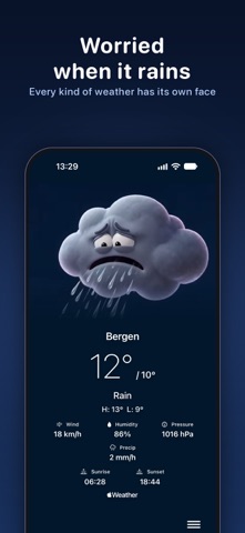 RainWatch – Cute Cloud Weather Screenshot 2 of 6