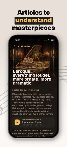 Virtuoso Classical Music Guide iPhone screenshot
