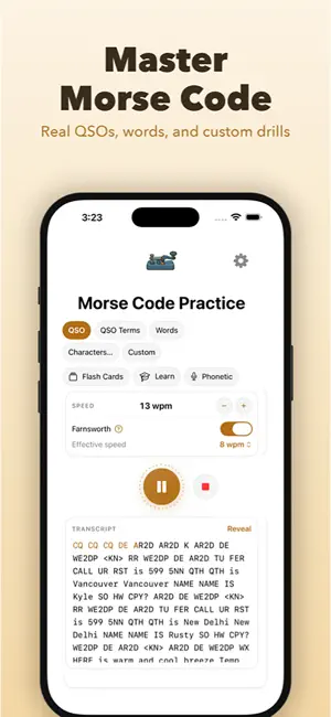Morse Code Trainer & Practice screenshot 1