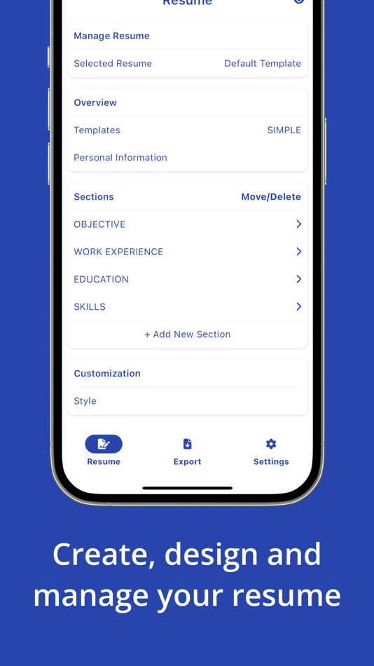 #1. CV Builder: Smart CV Maker (iOS) Podle: CHI HOU LAM