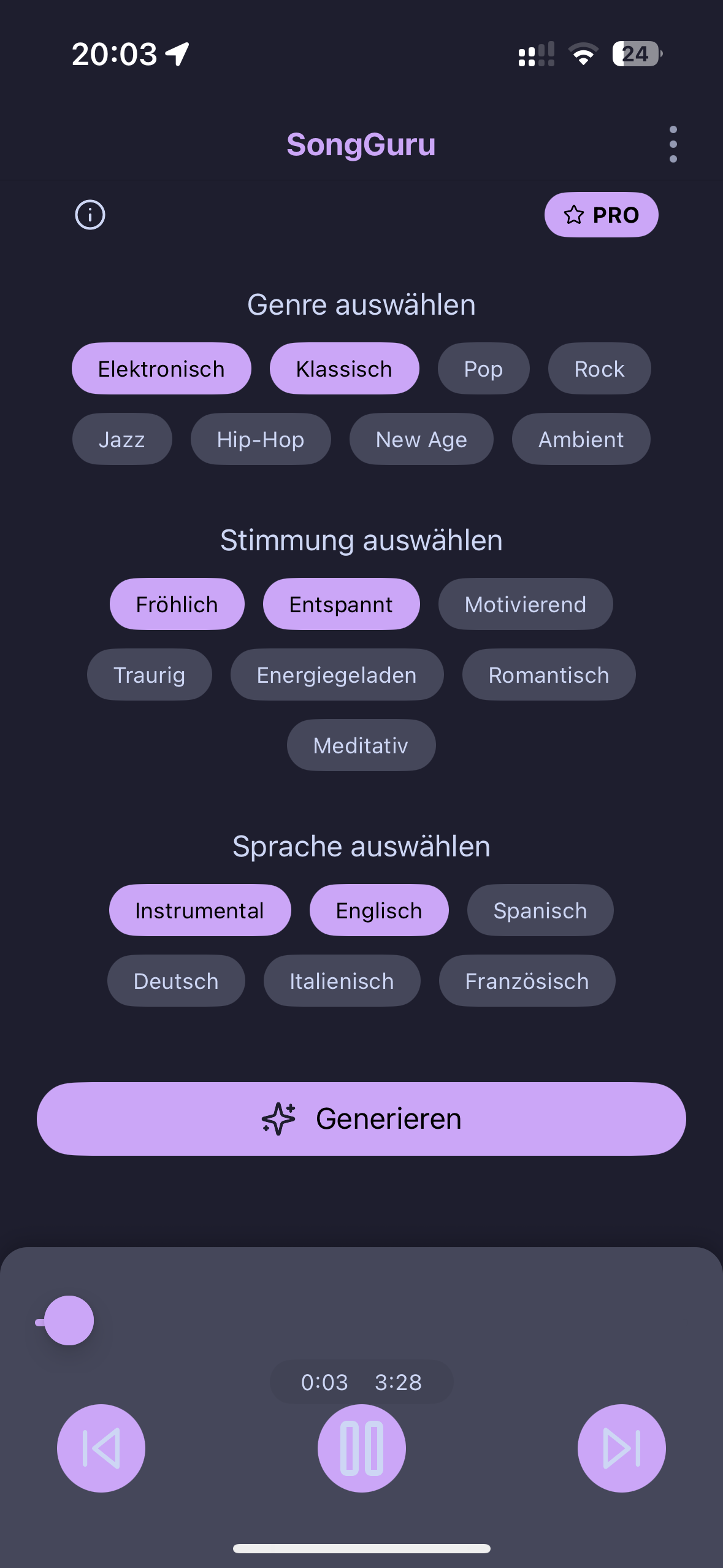 SongGuru - KI-Hintergrundmusik screenshot 2