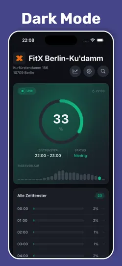 Screenshot von GymRadar: Live Auslastung auf dem iPhone 6