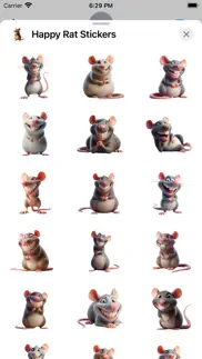 happy rat stickers iphone screenshot 1