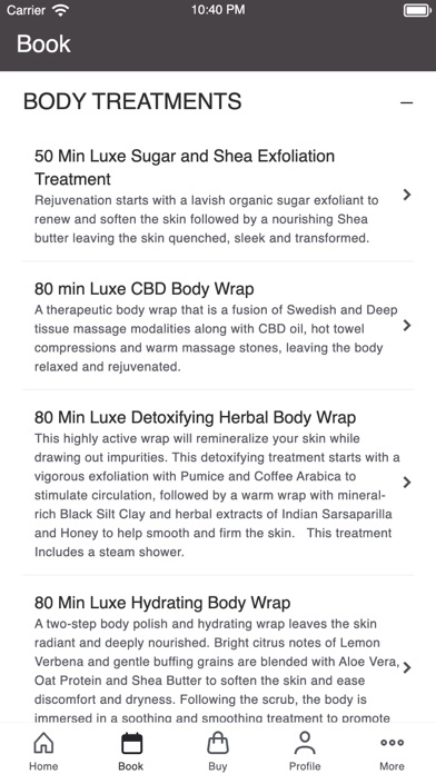 SPA LUXE LUXURY DAY SPA Screenshot