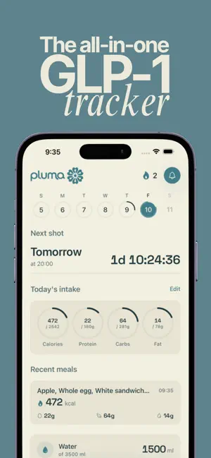 Pluma - GLP1 Tracker screenshot 1