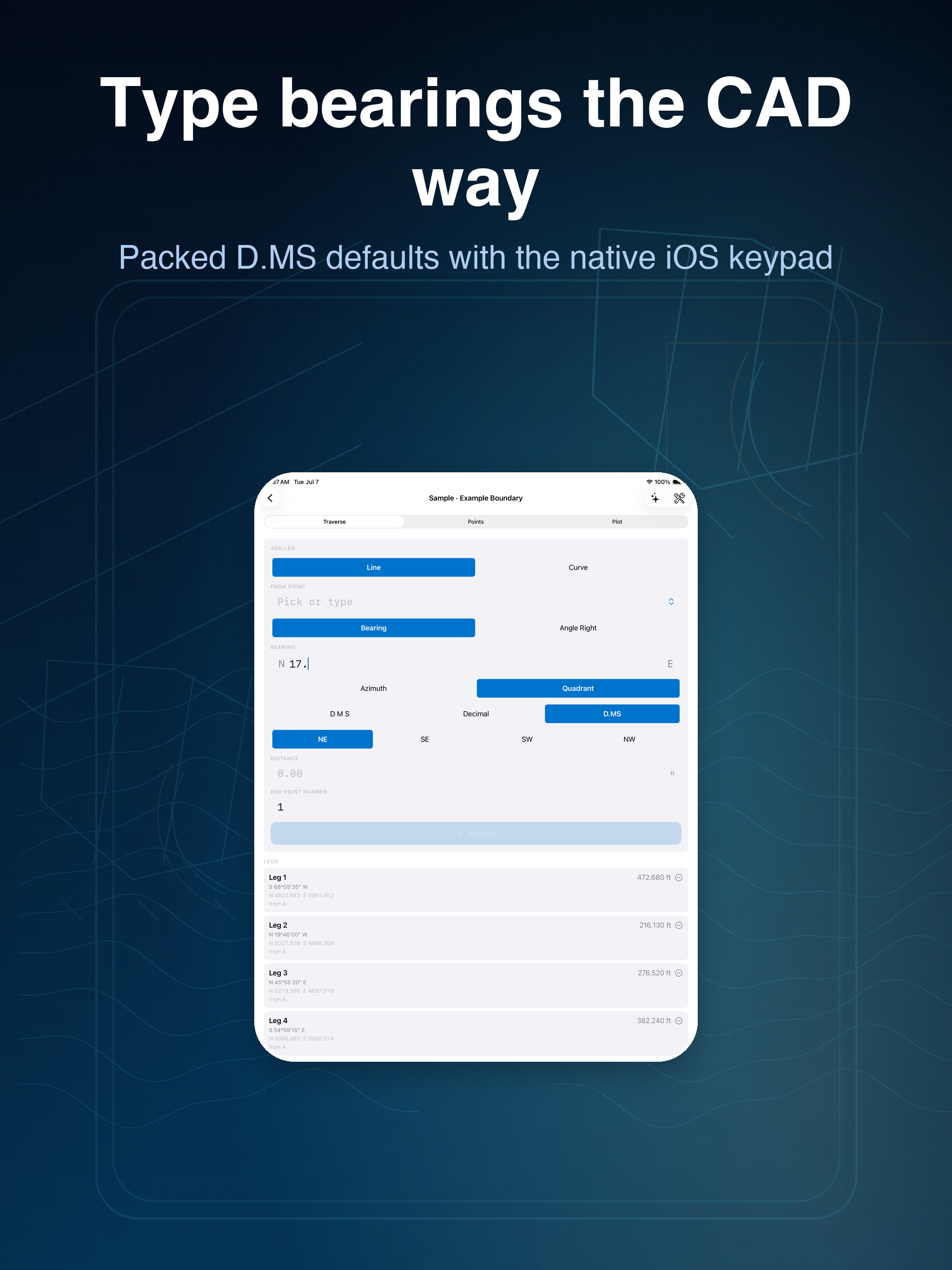 COGO Survey Calculator screenshot 9