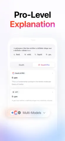 App Store-Screenshot 3 von Gauth: AI Study Companion
