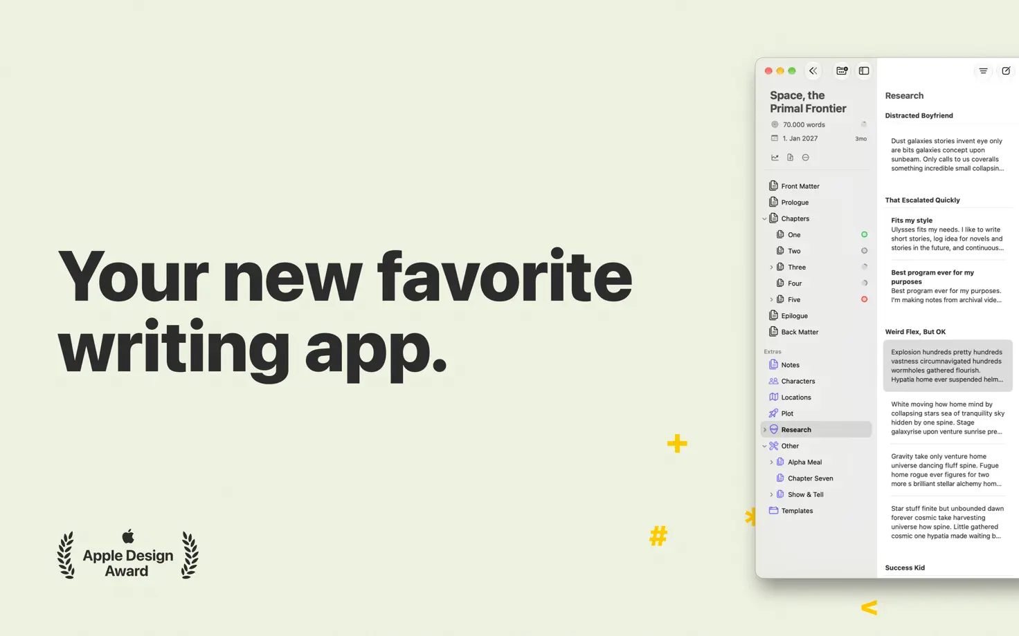 Ulysses, App Store screenshot 1