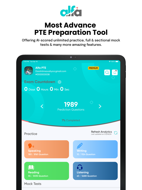 Screenshot #4 pour PTE Exam Practice - AlfaPTE