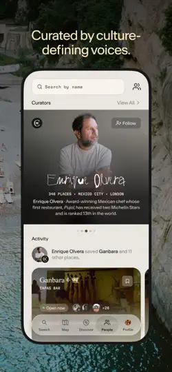 Captura de pantalla de Places: Curated Discovery en iPhone 2