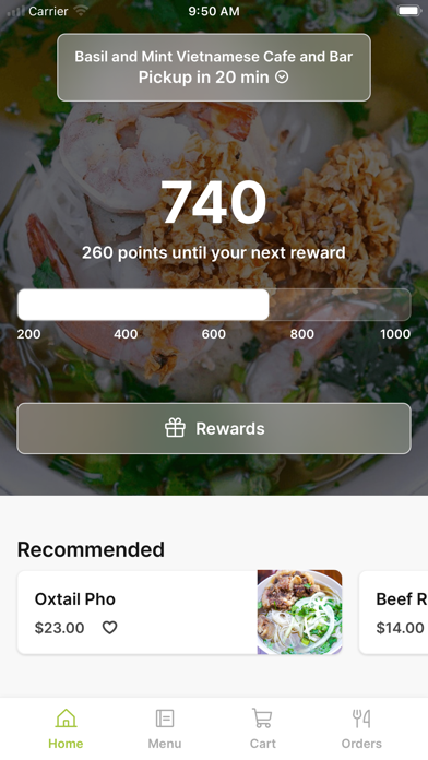 Basil & Mint iPhone screenshot 1 - Food & Drink app