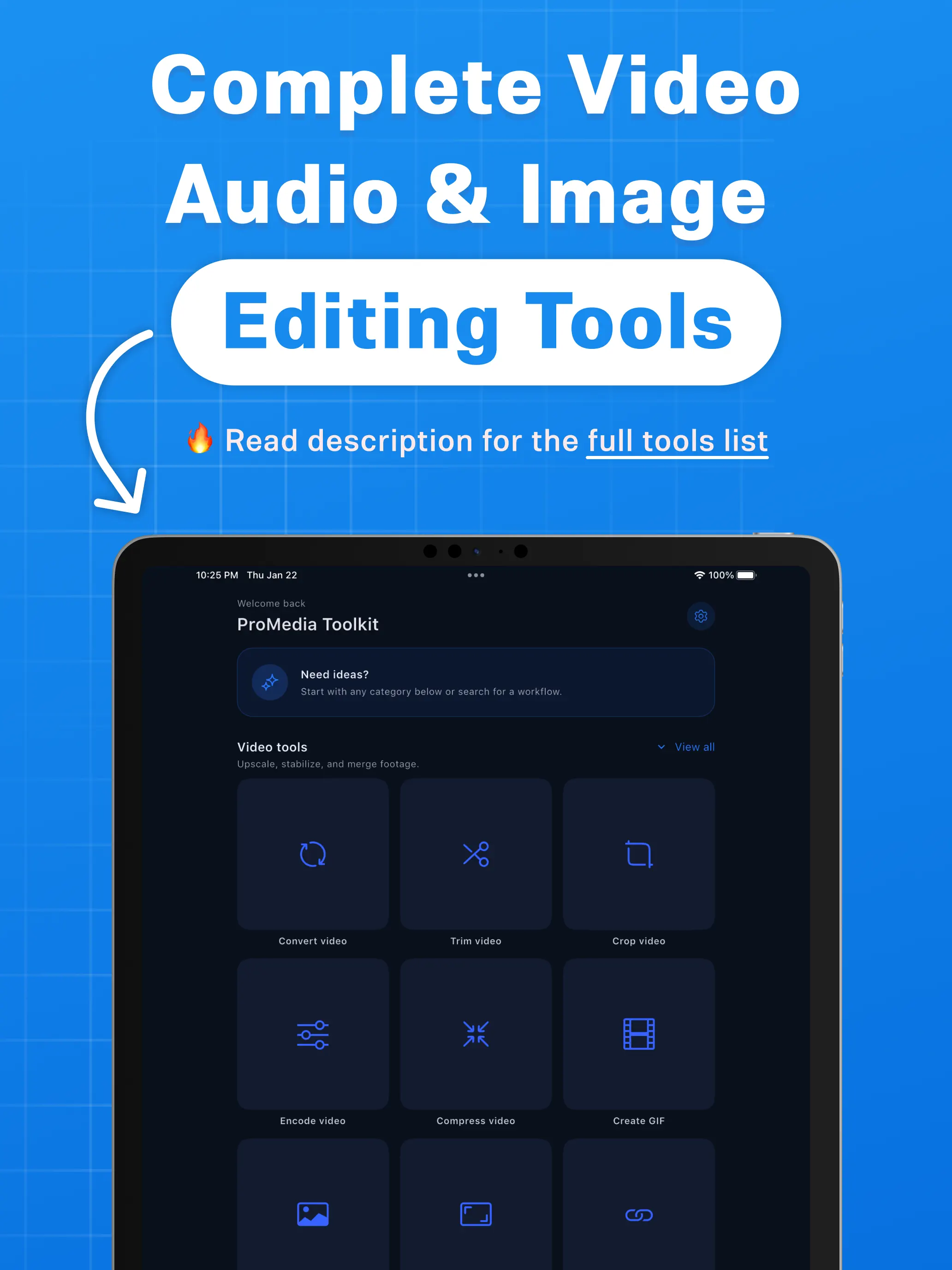 #6. ProMedia Video & Audio Toolkit (iOS) بواسطة: BRAINIFY (SMC-PRIVATE) LIMITED)