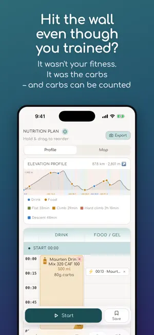 CarbPlanner: Race Nutrition screenshot 2