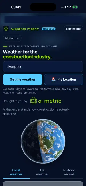 Weather Metric screenshot 2