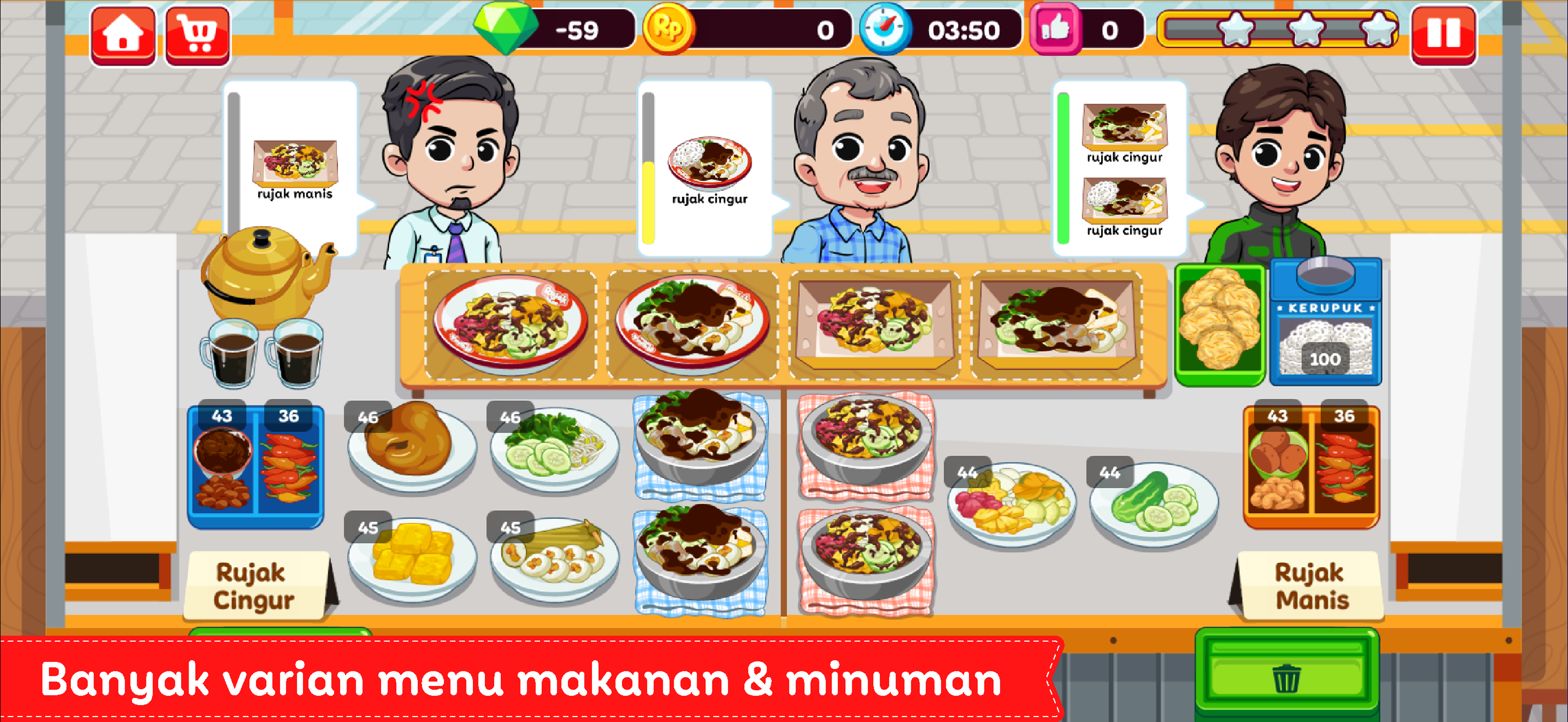 Warung Rujak dan Tahu Tek
