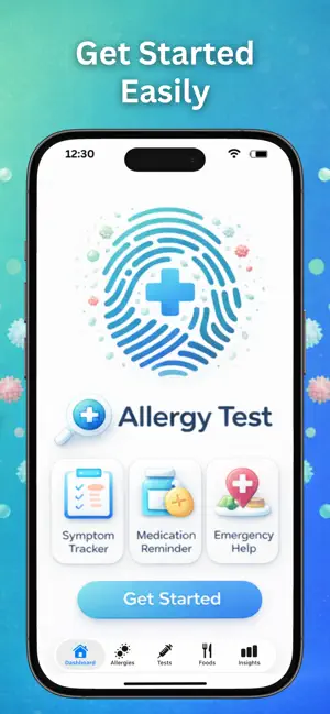 Allergy Test+ iPhone screenshot 1