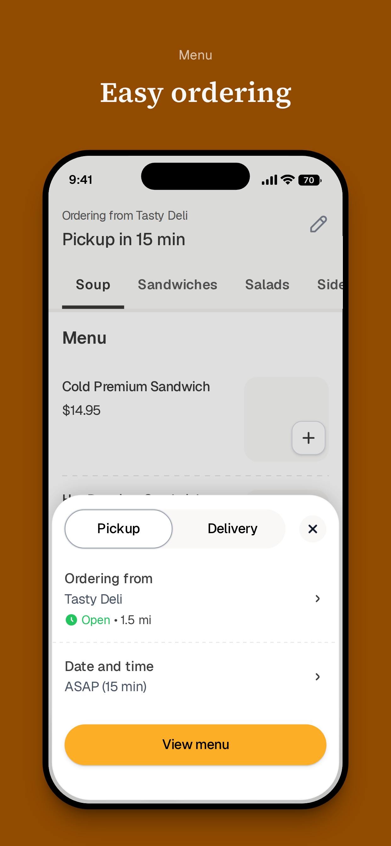Tasty Deli Sandwiches