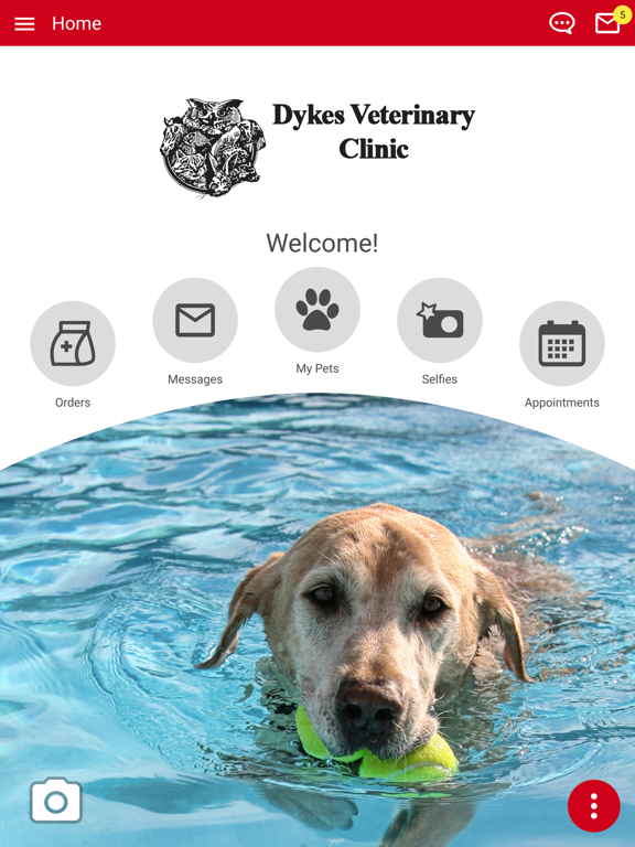 Dykes Veterinary Clinic iPad screenshot