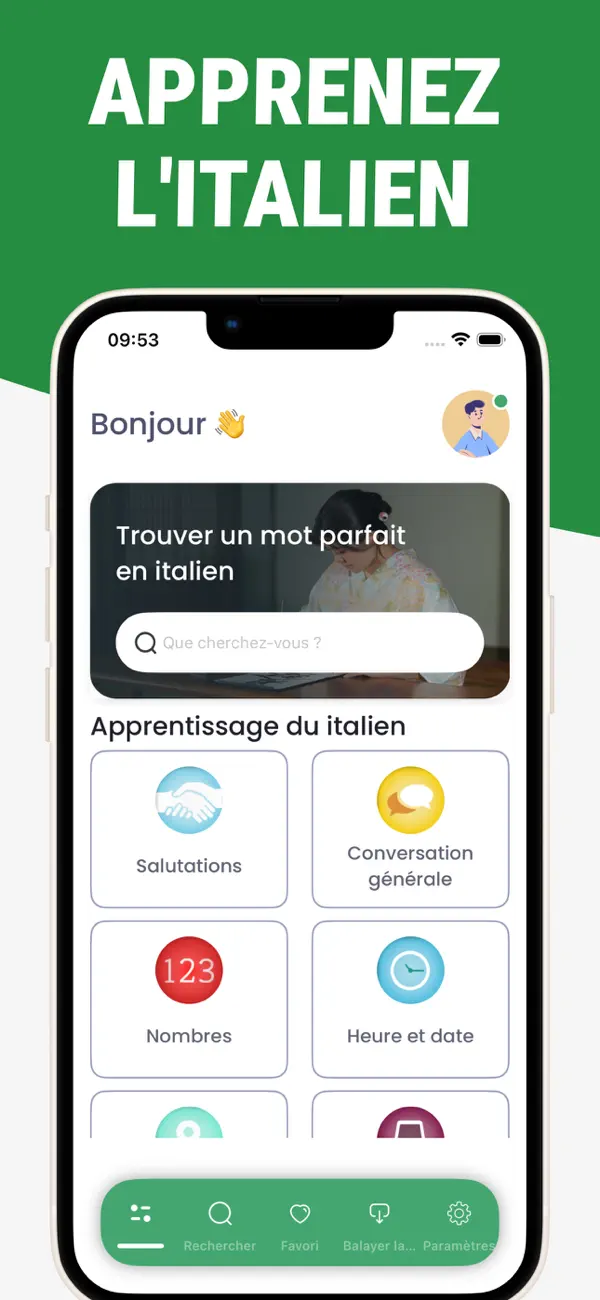 Screenshot #1 pour Apprendre l'Italien - Phrases