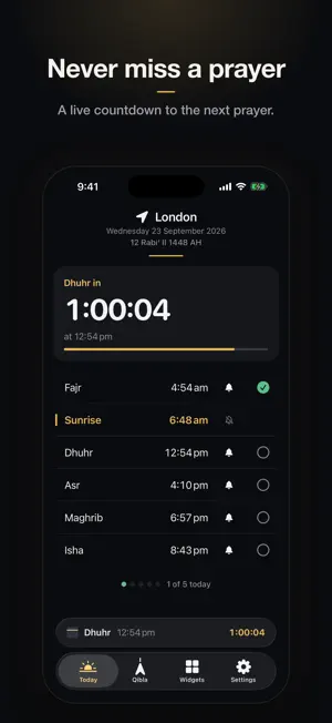 Mizab: Prayer Times & Qibla screenshot 2