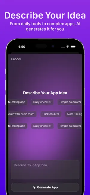 Make-It AI: App & Code Builder iPhone screenshot 2