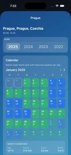 WeatherMem: Weather History iPhone Ekran Görüntüsü 3