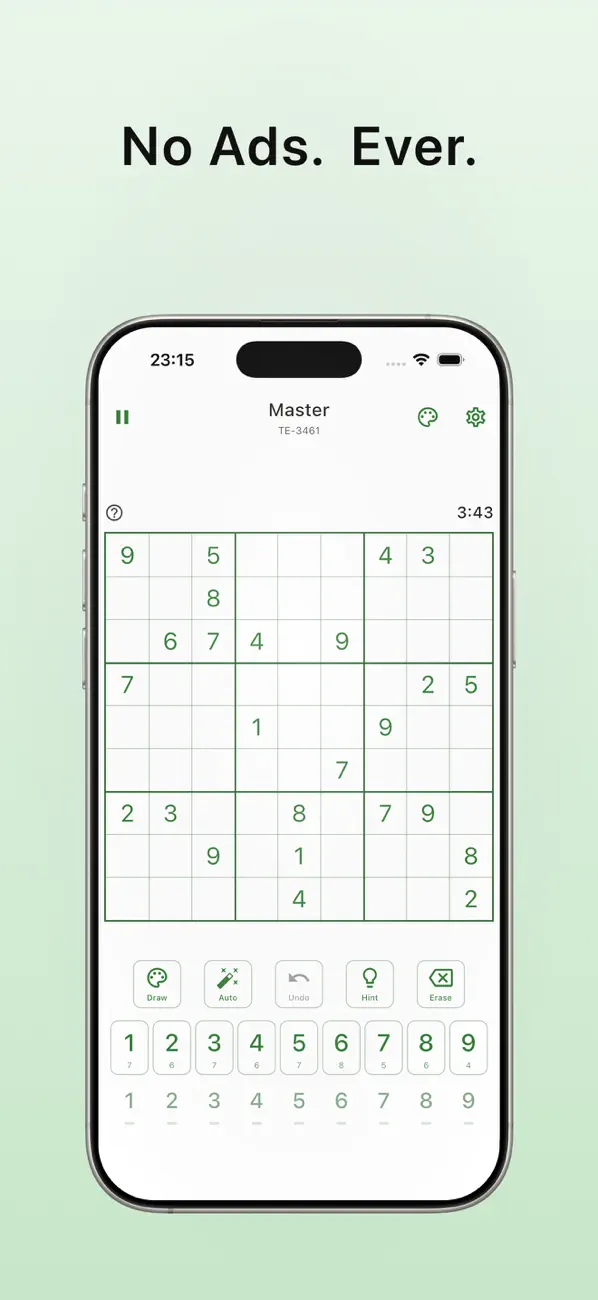 Sudoku Clean - No Ads Screenshot 2