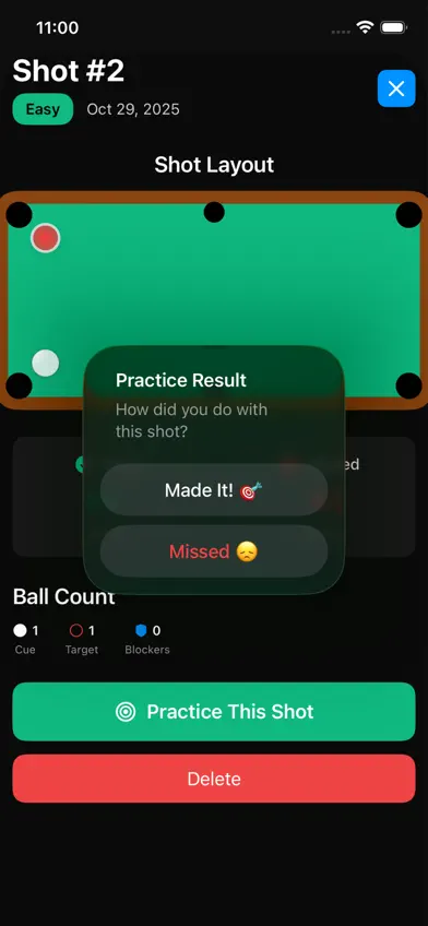 Billiard Shot Tracker screenshot 2