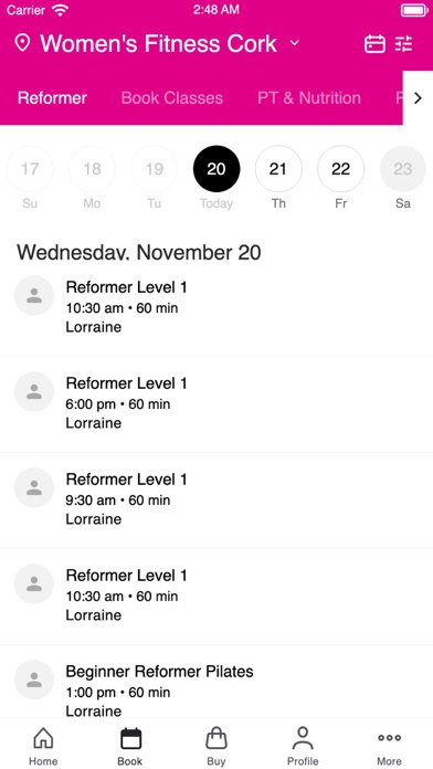 Womens Fitness Gyms Ireland Screenshot