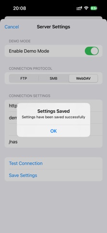 PhotoSync iPhone screenshot