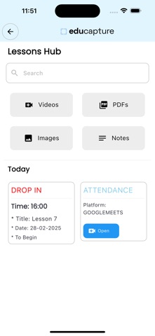 Educapture screenshot