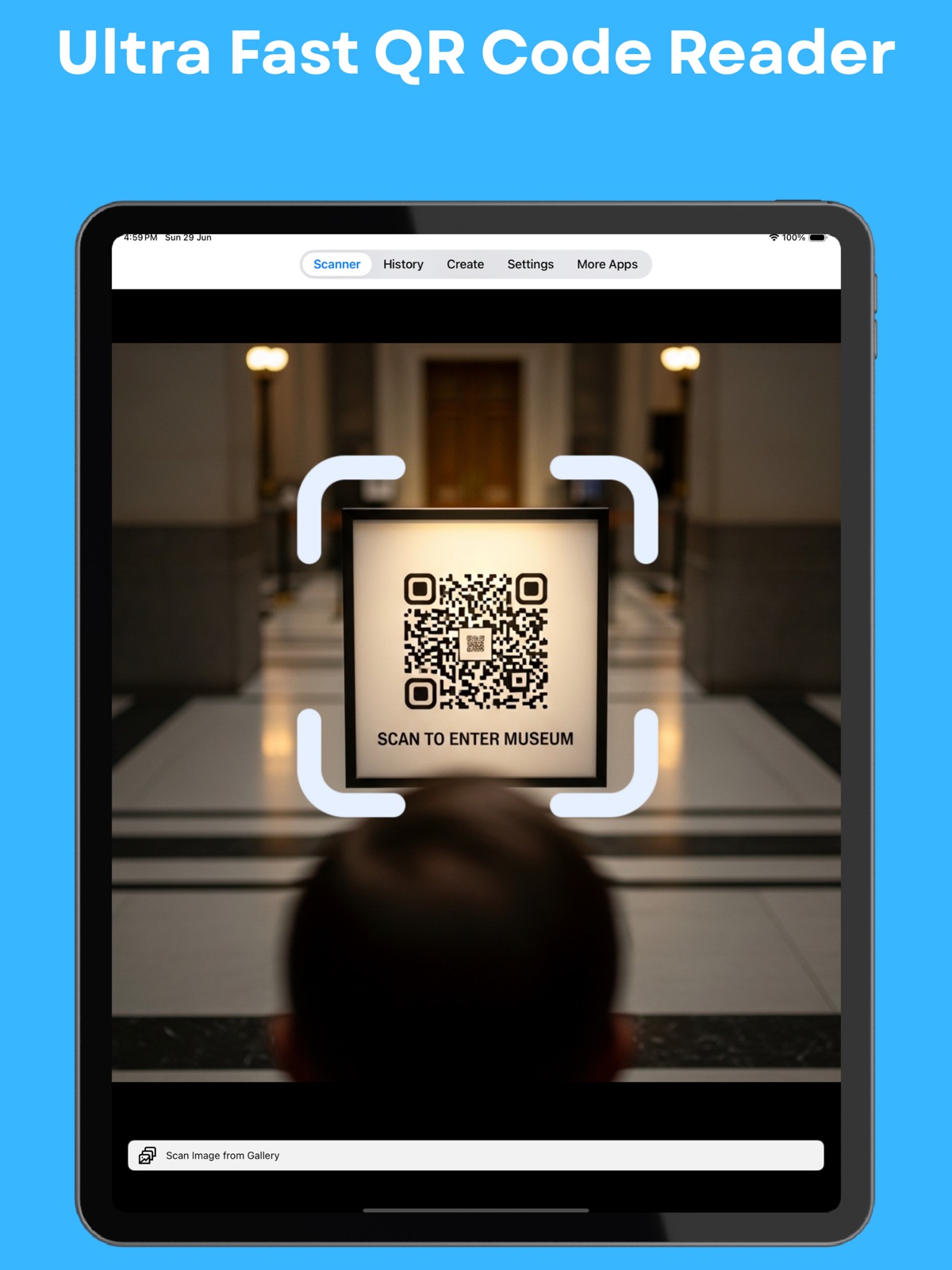 QR Code Reader + Barcode App ipad screenshot 1