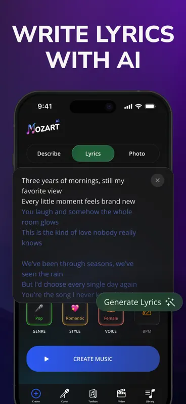 AI Song Generator: Mozart screenshot 2 of 9