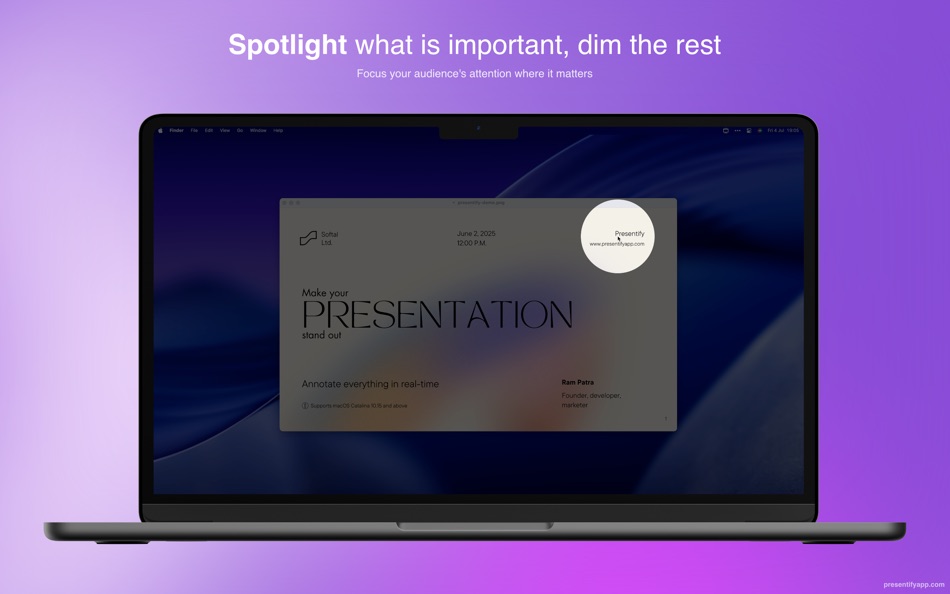 #6. Presentify - Screen Annotation (macOS) 게시자: Ram Patra