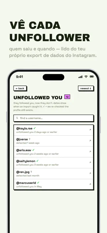Unfollowers Tracker: No Login screenshot 2 of 8