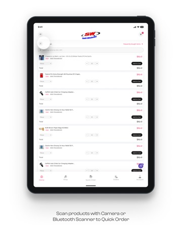 Swift Wholesale B2B iPad screenshot