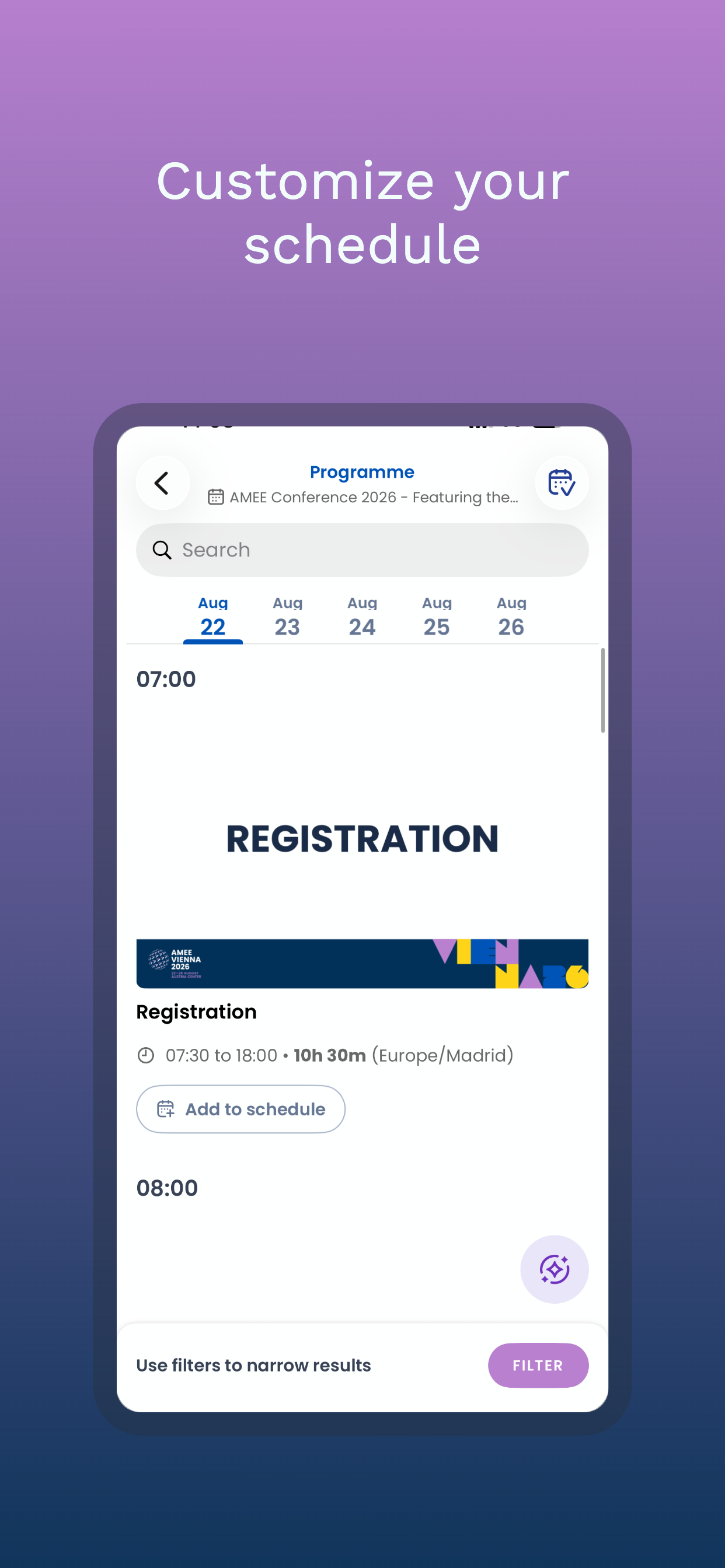 AMEE Events screenshot 3