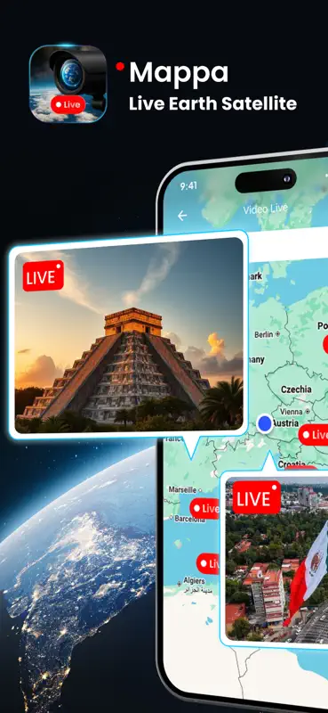 Mappa: GPS & Live Earth Camera screenshot 1 of 9