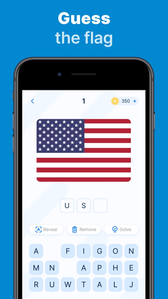 #1. Flags quiz - Guess the flag (iOS) Podle: Anastasiia Lavrenteva