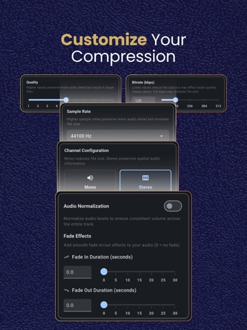 Audio Compressor: MP3 Reducer iPad screenshot