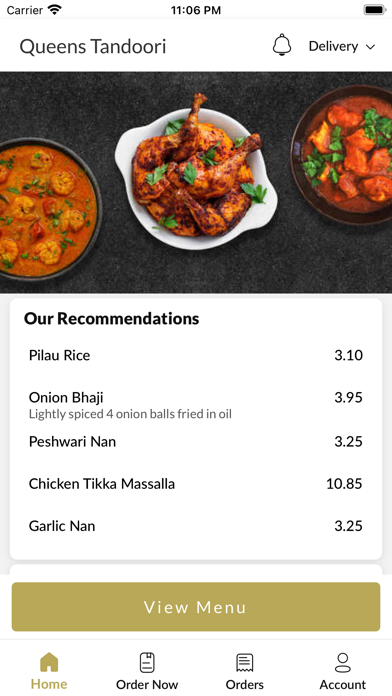 Queens Tandoori Screenshot